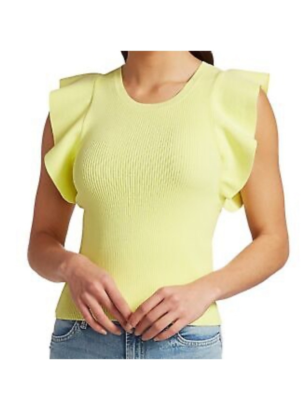 A.L.C. Holley Top in Yellow new with flaw small spot